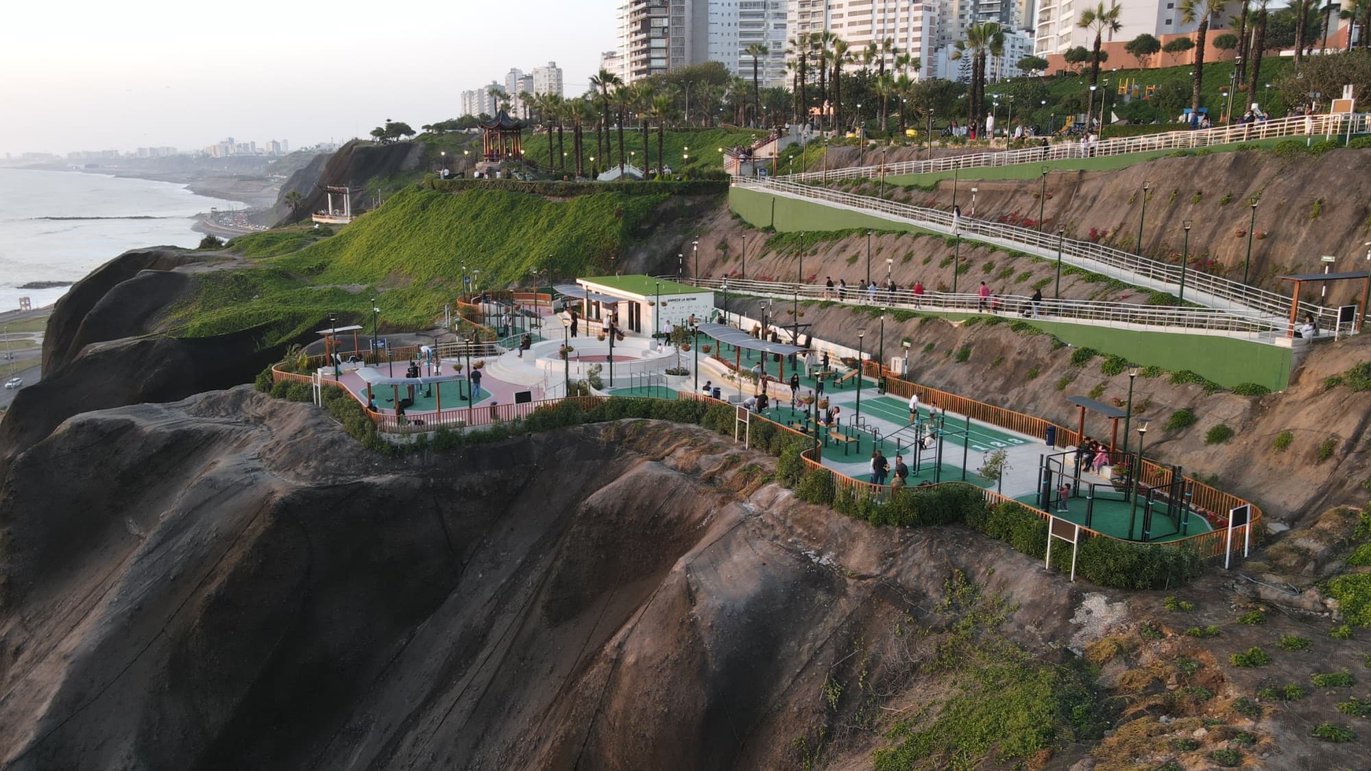 Vista aérea, Parque de la Juventud, Miraflores